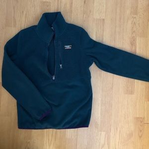 Fleece three quarter zip top  L.L.Bean- size XS